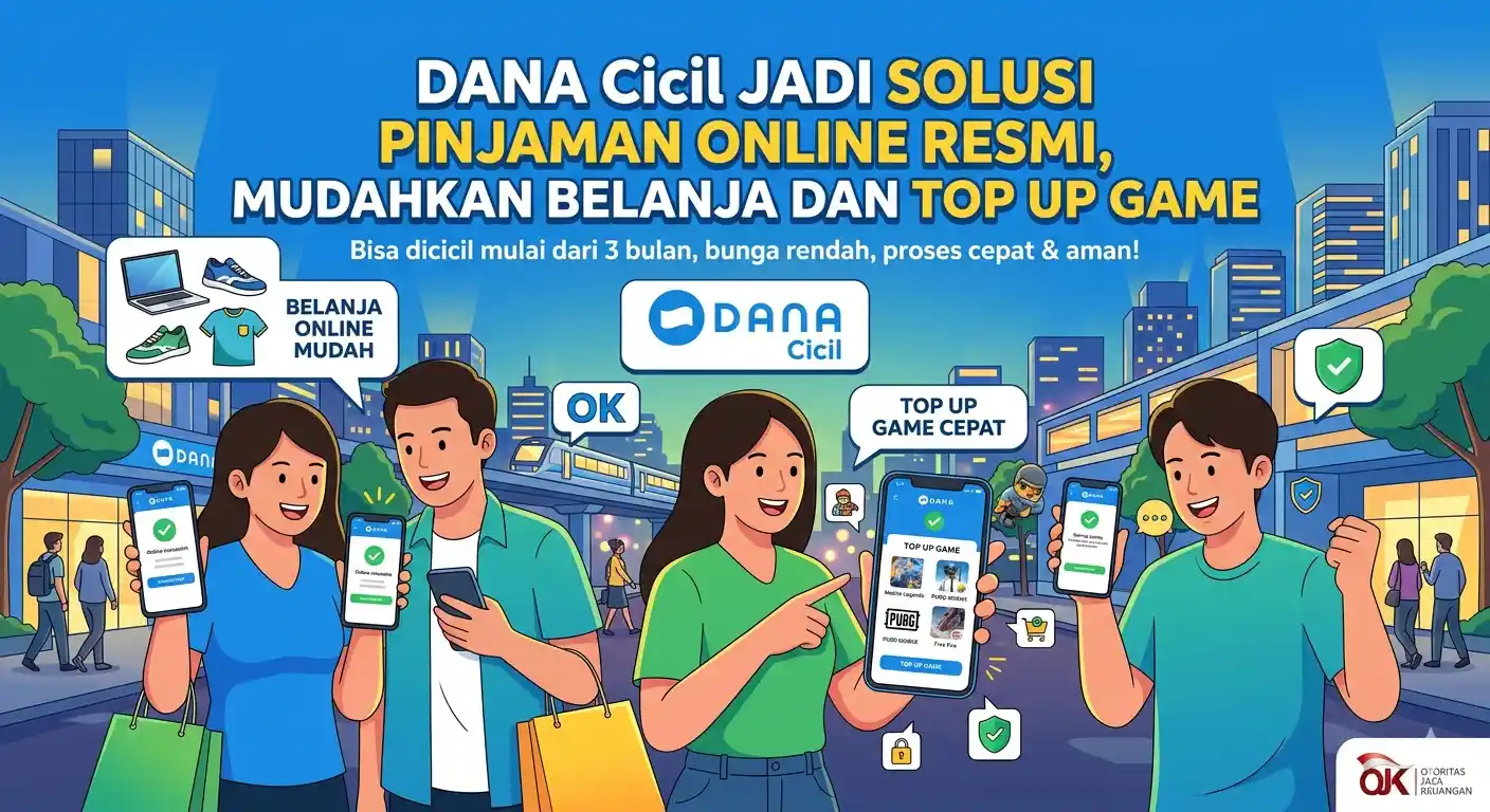 DANA Cicil Jadi Solusi Pinjaman Online Resmi, Mudahkan Belanja dan Top Up Game